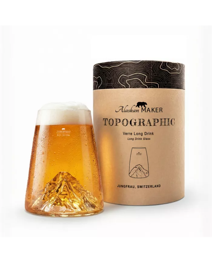 Verre design Jungfrau TOPOGRAPHIC