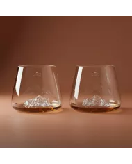 Set de 2 verres Everest & Mont Blanc TOPOGRAPHIC