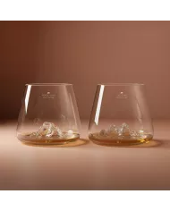 Set de 2 verres Tre Cime di Lavaredo & Mont Rosa TOPOGRAPHIC
