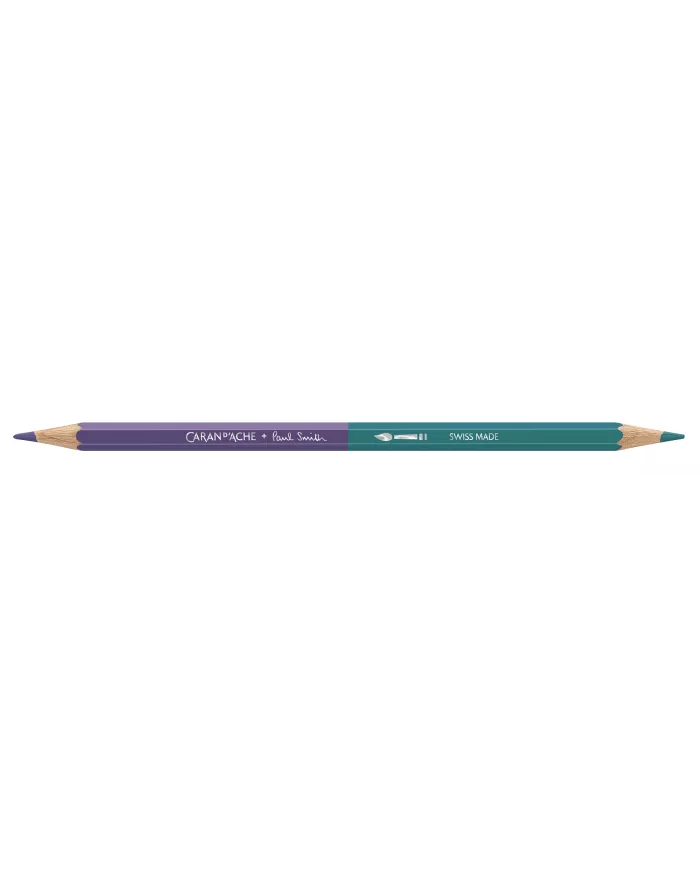 Set 12 Crayons de Couleur Bicolor & 1 Pinceau Caran d'Ache + Paul Smith
