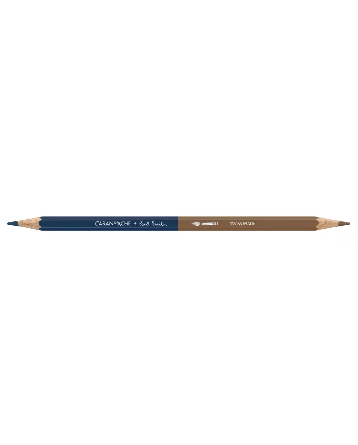 Set 12 Crayons de Couleur Bicolor & 1 Pinceau Caran d'Ache + Paul Smith