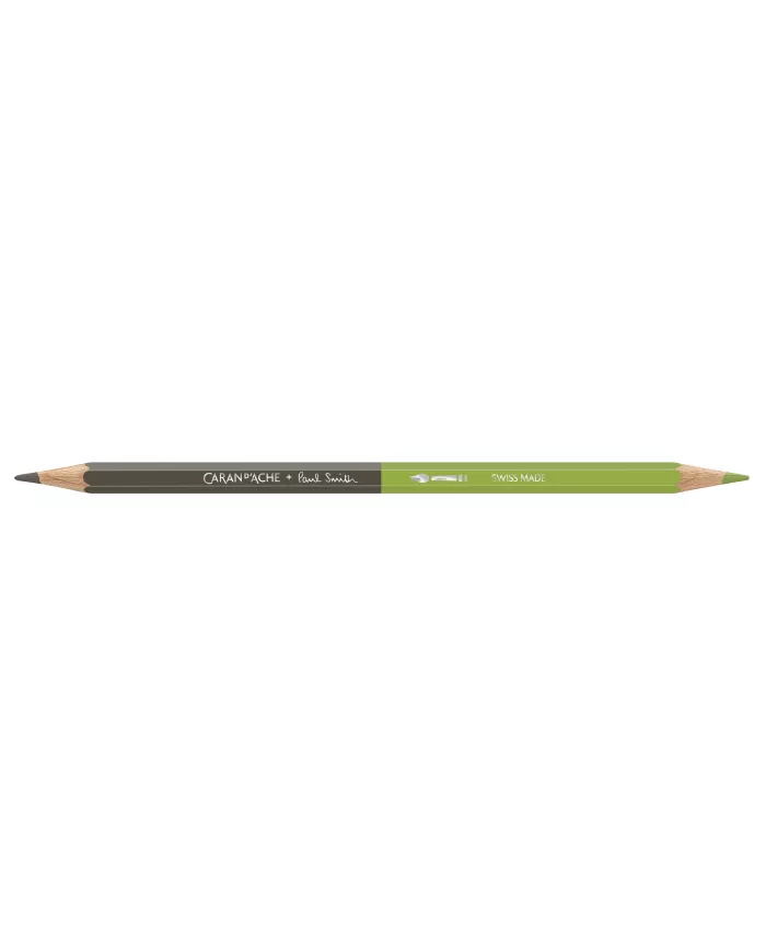 Set 12 Crayons de Couleur Bicolor & 1 Pinceau Caran d'Ache + Paul Smith