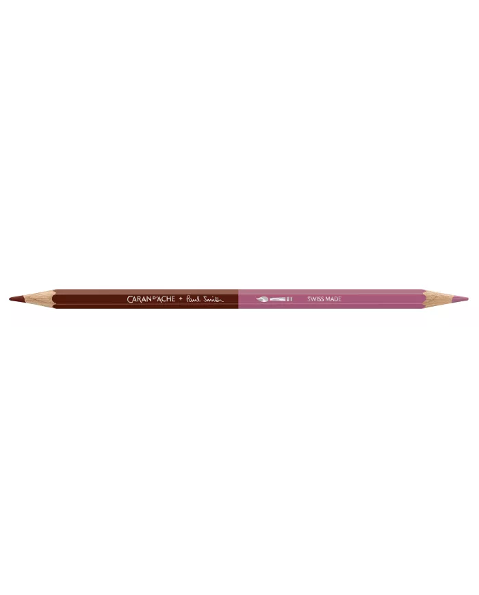 Set 12 Crayons de Couleur Bicolor & 1 Pinceau Caran d'Ache + Paul Smith