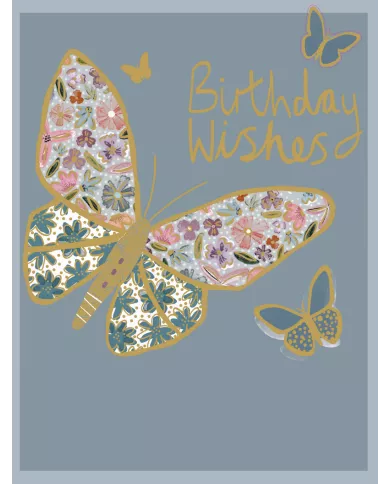 Carte A4 Birthday Wishes
