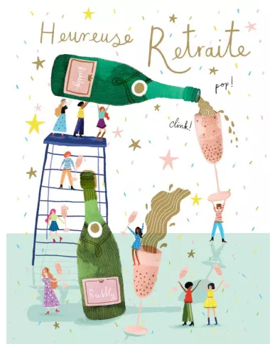 Carte A4 Heureuse Retraite