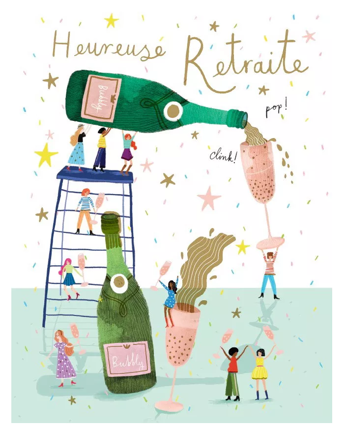 Carte A4 Heureuse Retraite
