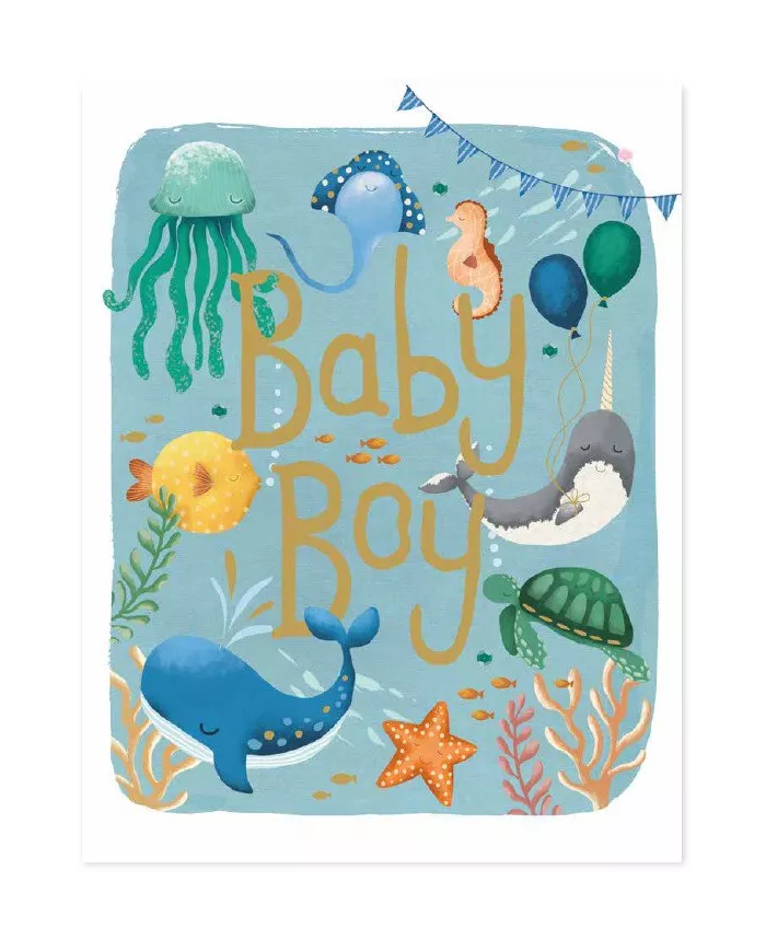 Carte A4 Baby Boy
