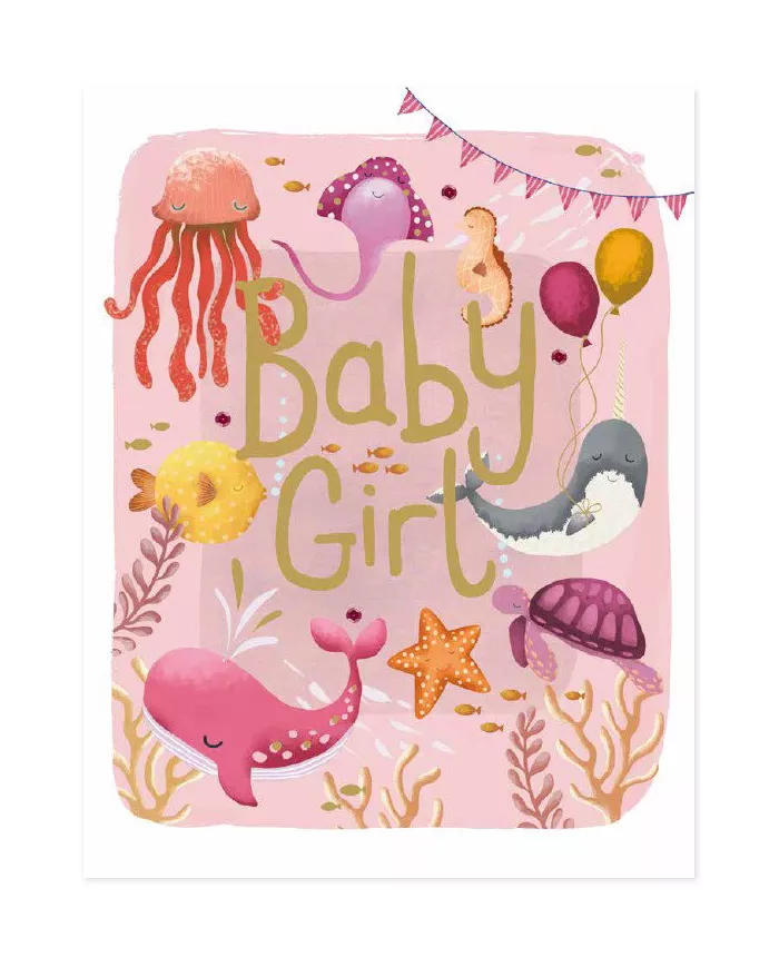 Carte A4 Baby Girl