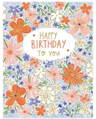 Carte A4 Happy Birthday to you