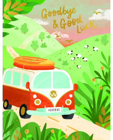 Carte A4 Goodbye & Good Luck