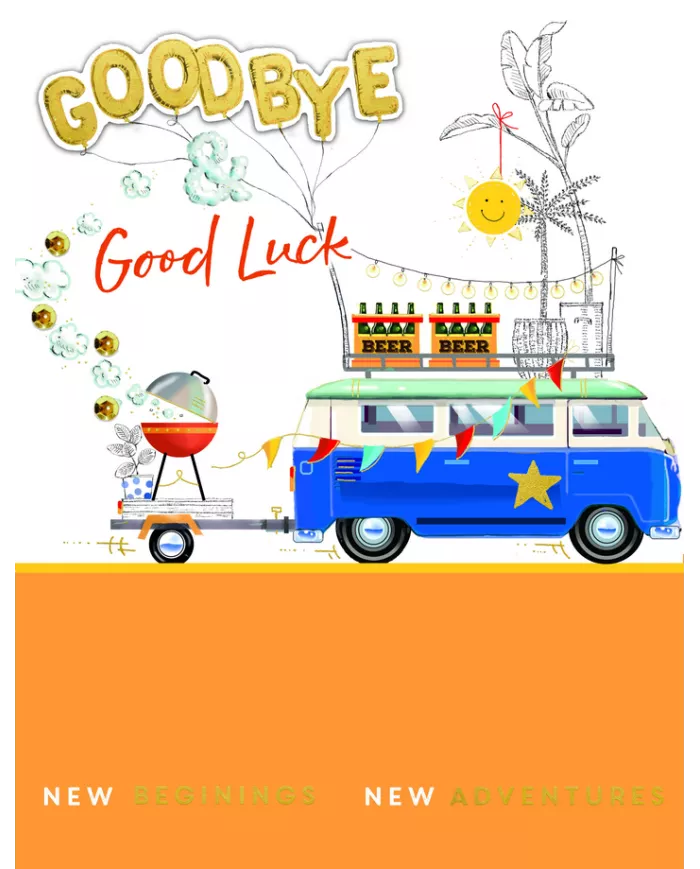 Carte A4 Goodbye & Good Luck
