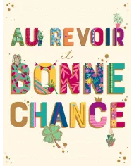 Carte A4 Goodbye & Good Luck