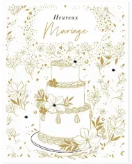 Carte A4 Heureux Mariage