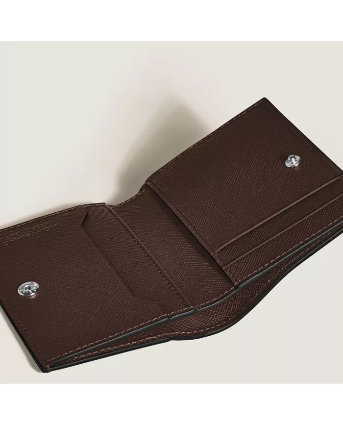 Mini Portefeuille 4cc en Cuir Sartorial