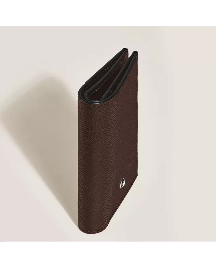 Mini Portefeuille 4cc en Cuir Sartorial