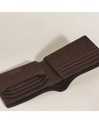 Portefeuille 8cc en Cuir Sartorial