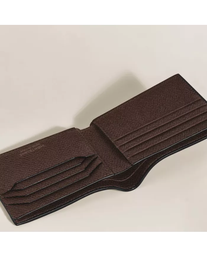 Portefeuille 8cc en Cuir Sartorial