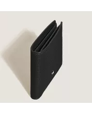 Portefeuille 4cc avec Porte-Monnaie en Cuir Grainé
