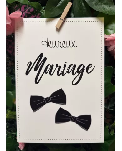 Carte A5 - Mariage - Homme