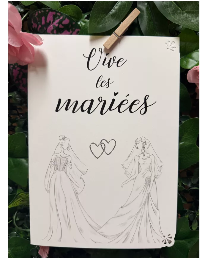 Carte A5 - Mariage - Femme