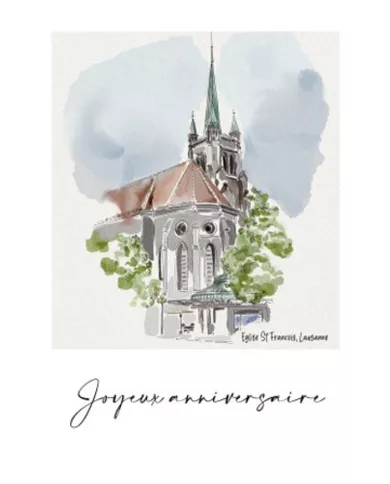 Carte A4 - Joyeux Anniversaire - ST-FRANCOIS