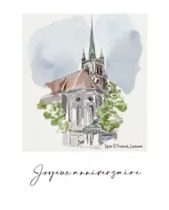 Carte A4 - Joyeux Anniversaire - ST-FRANCOIS