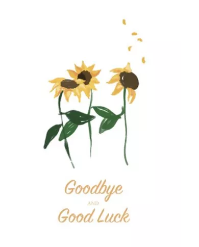 Carte A4 - Goodbye