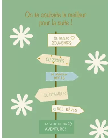 Carte A4 - On te souhaite le meilleur