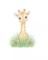 Carte A6 - Girafe coeur