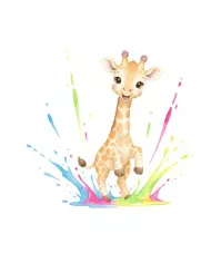Carte A6 - Girafe coucou