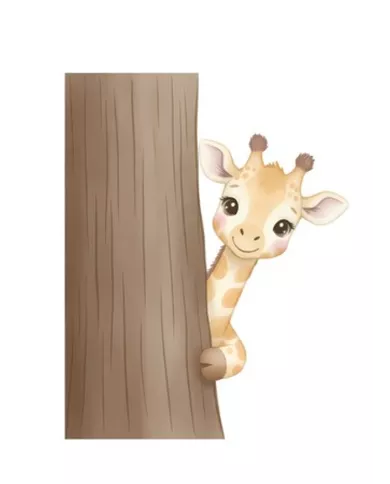 Carte A6 - Girafe coucou