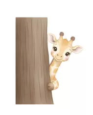 Carte A6 - Girafe coucou