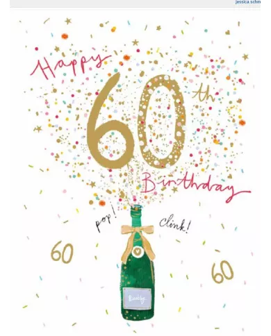 Carte A4 60 ans