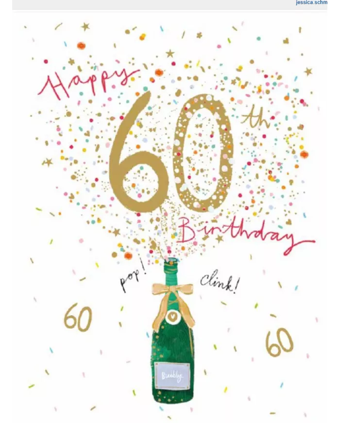 Carte A4 60 ans