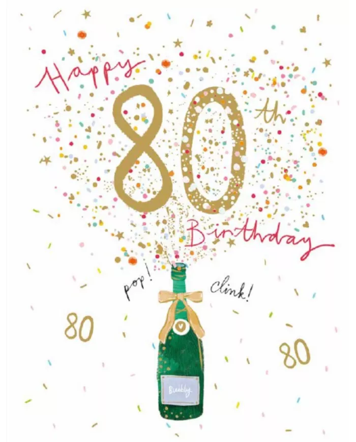 Carte A4 80 ans