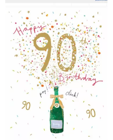 Carte A4 90 ans