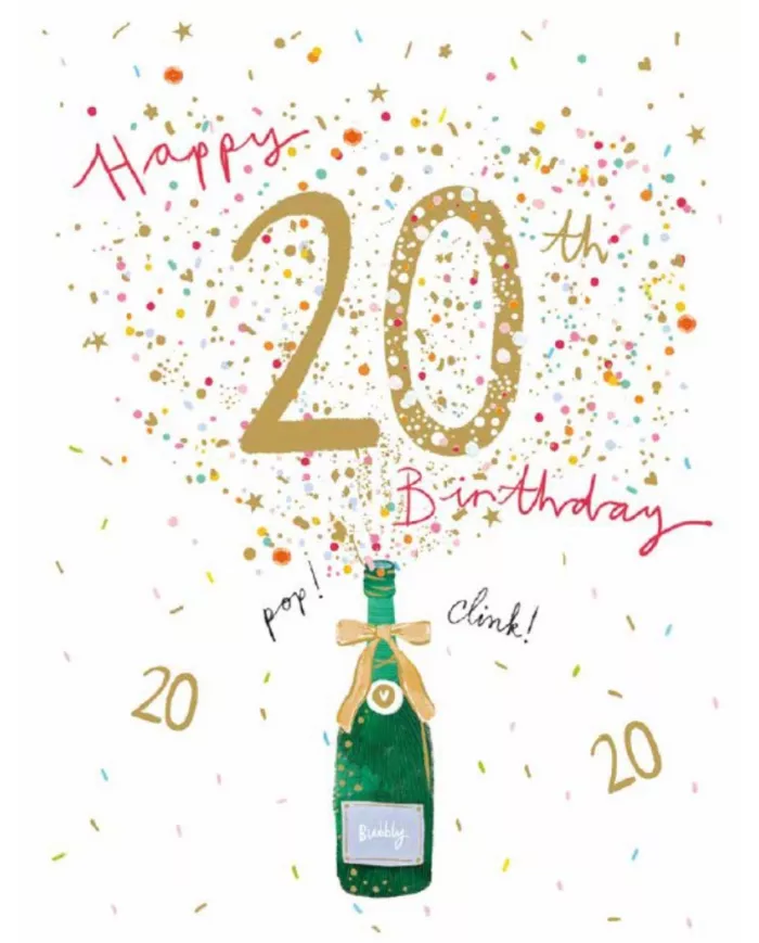 Carte A4 20 ans