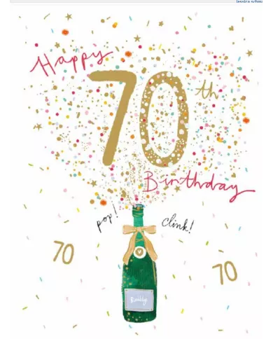 Carte A4 70 ans