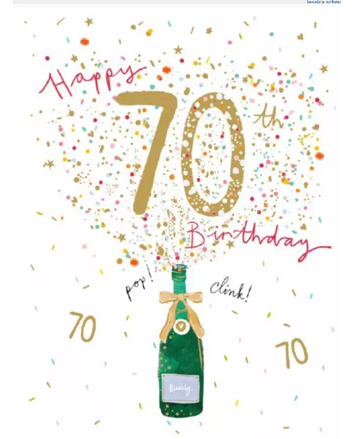Carte A4 70 ans