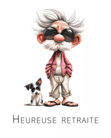 Carte A4 - Retraite - G-P + chien