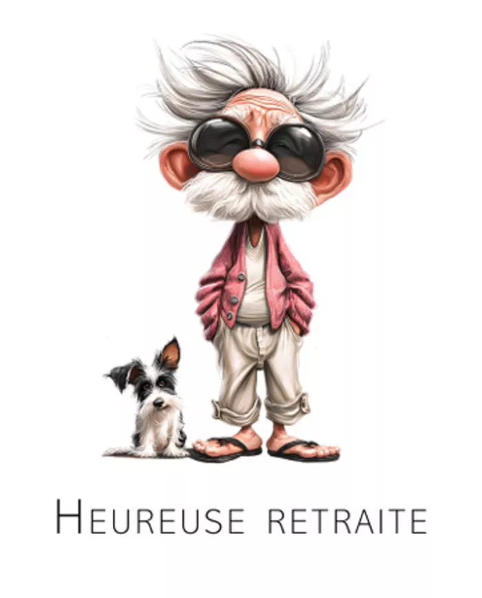 Carte A4 - Retraite - G-P + chien