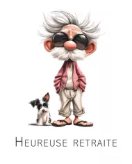 Carte A4 - Retraite - G-P + chien