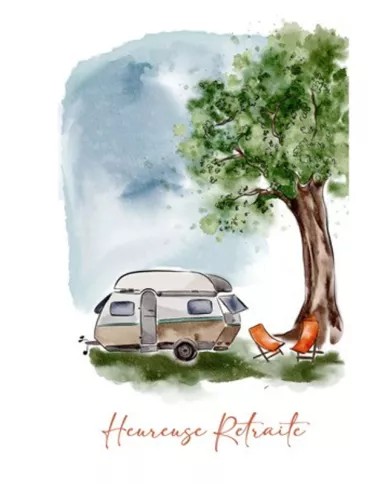 Carte A5 - Caravane - Retraite