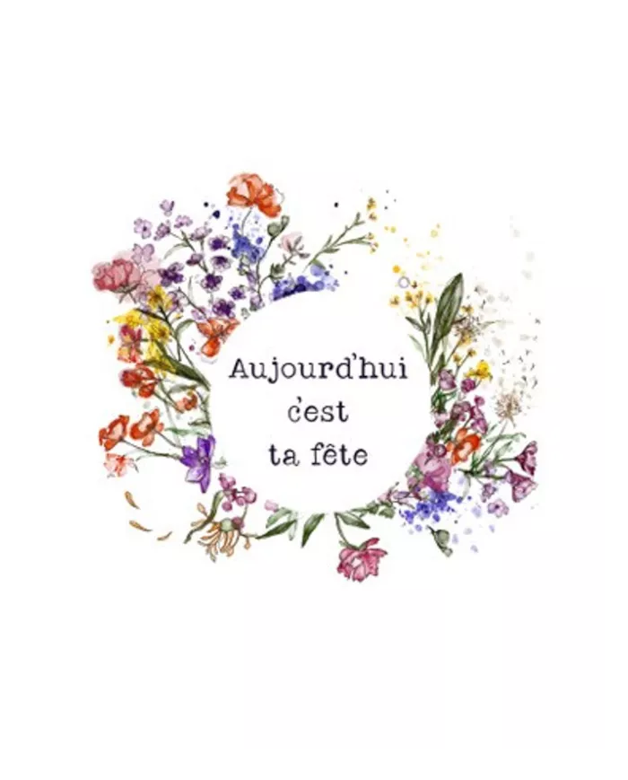 Carte A4 - Aujourd'hui c'est ta fête