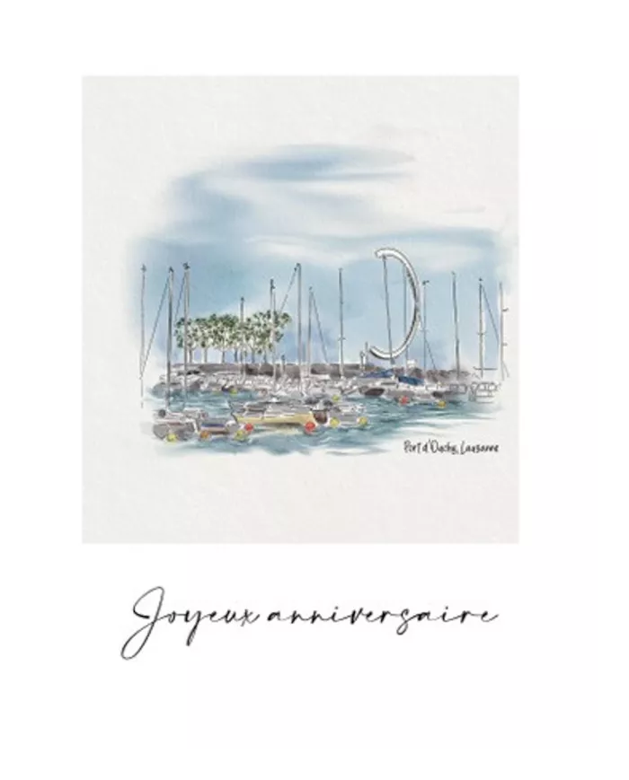 Carte A4 - Joyeux Anniversaire - OUCHY