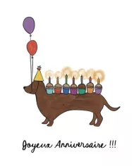 Carte B6 - Fée Anniversaire