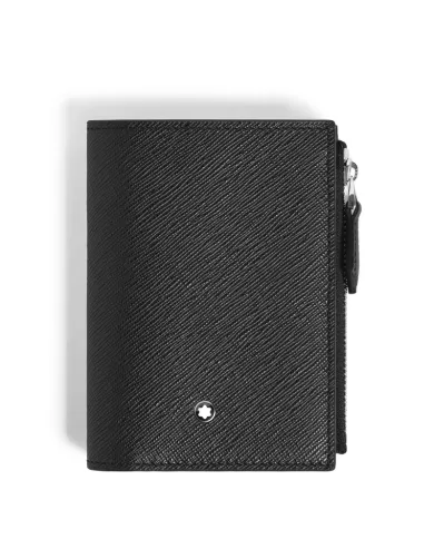 Mini Portefeuille Vertical 6cc en Cuir Sartorial