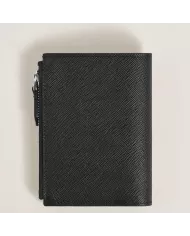 Mini Portefeuille Vertical 6cc en Cuir Sartorial