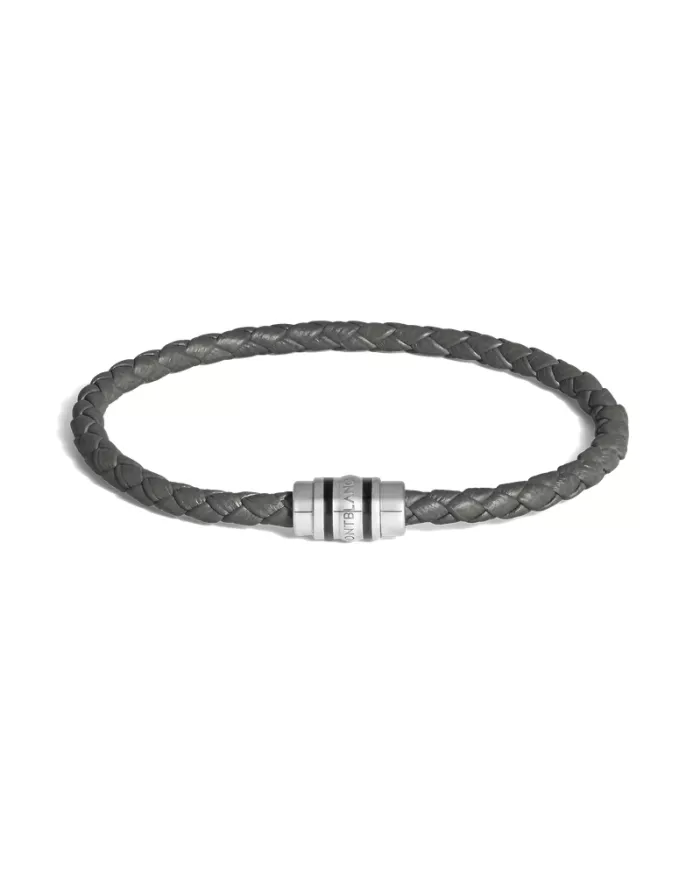 Bracelet 3 Anneaux en Cuir Grainé