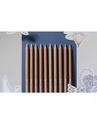 Set 10 Crayons de Couleur Toile de Jouy